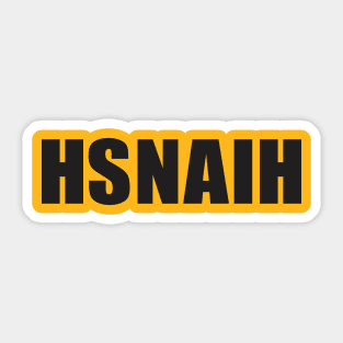 HSNAIH: The Shirt (dark ink) Sticker